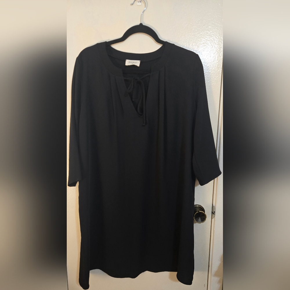 Avenue Black Tunic Dress for Women